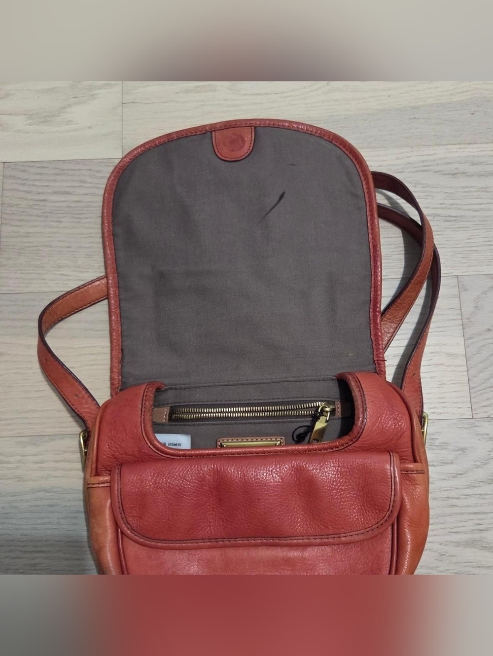 Vintage Leather J. Crew Crossbody - Picture 4 of 5